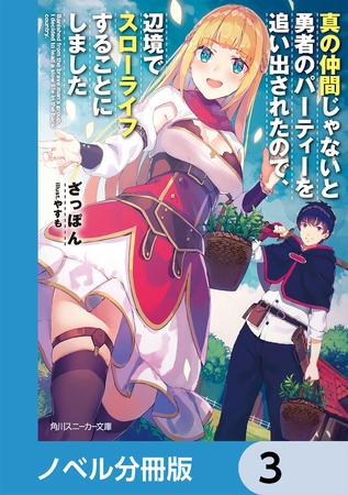 真の仲間じゃないと勇者のパーティーを追い出されたので、辺境でスローライフすることにしました【ノベル分冊版】　3