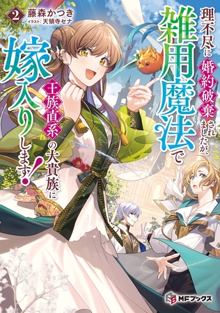 理不尽に婚約破棄されましたが、雑用魔法で王族直系の大貴族に嫁入りします！２