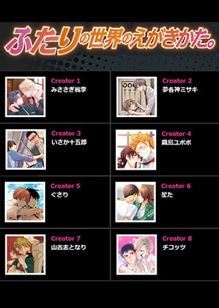 『ふたりの世界のえがきかた。　～BLイラストメイキング 学園編～』作品データ集