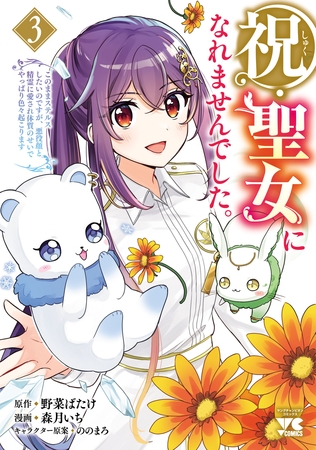 祝・聖女になれませんでした。このままステルスしたいのですが、悪役顔と精霊に愛され体質のせいでやっぱり色々起こります　3